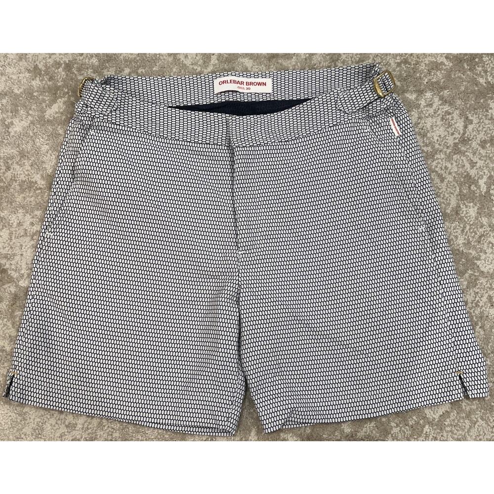ORLEBAR BROWN Jacquard Pattern BULLDOG Swim Shorts Sz-30 LKNW